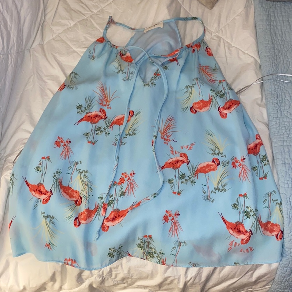 Women’s Everly Flamingo Racerback Tank - Size Medium